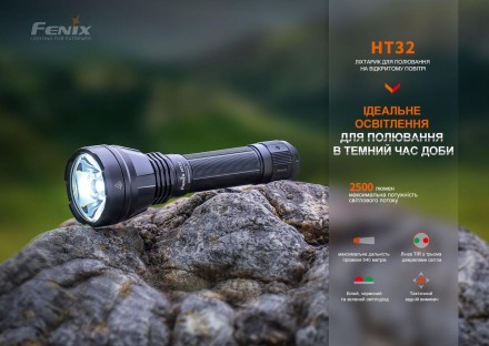 Опис ручного ліхтаря Fenix HT32:
Fenix HT32 можна використовувати як ручний ліхт. . фото 6