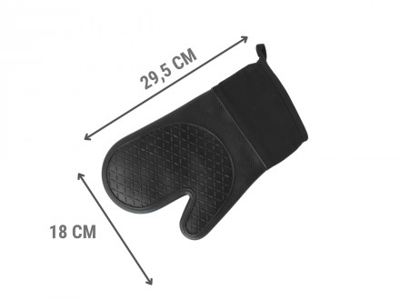 Прихватка - рукавица изготовлена из износостойкого текстильного материала, имеет. . фото 4