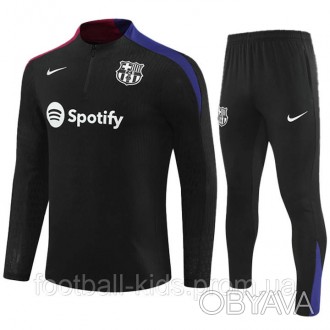 Детский футбольный костюм Барселона 2024-2025 Training Black Nike 135-145 см (36