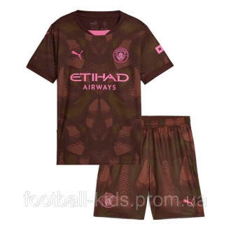Футбольна форма для дітей Манчестер Сіті 2024-2025 Goalkeeper Puma Brown 125-135 см (3916). Київ. фото 1