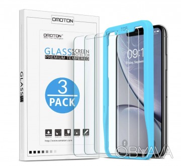 Защитное стекло для iPhone 11/XR, комплект 3 шт