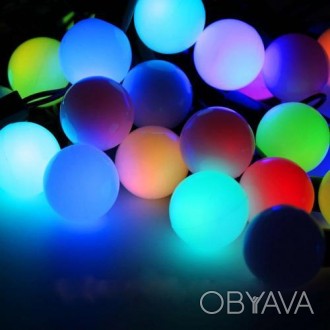  Гірлянда МультиШарики Led 100 Ø 2,3 см RGB
 
 незмінний хіт новорічних продажів. . фото 1