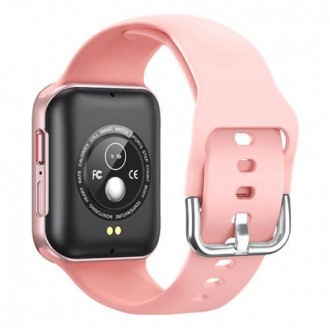 Smart Watch T68, температура тіла, голосовий виклик, pink. . фото 5