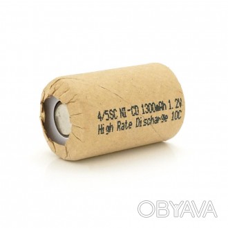 Акумуляторна батарея Ni-Cd 4/5SC1300mAh 1.2V, 10C призначена для використання в . . фото 1