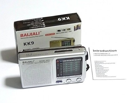 Радиоприемник FM/AM/SW, питание 2хАА, KK9 Weather Radio, серебристо-серый.Особен. . фото 3