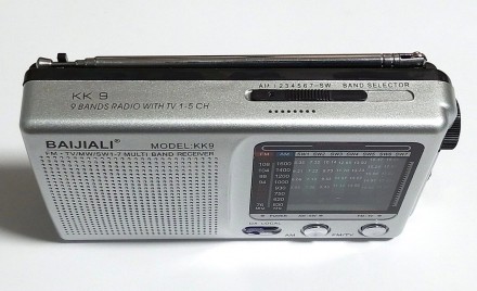 Радиоприемник FM/AM/SW, питание 2хАА, KK9 Weather Radio, серебристо-серый.Особен. . фото 5