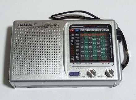 Радиоприемник FM/AM/SW, питание 2хАА, KK9 Weather Radio, серебристо-серый.Особен. . фото 4