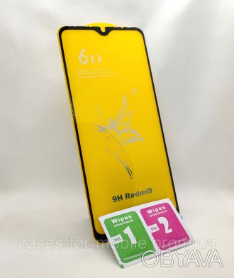 6D защитное стекло WUFANG TEMPERED для Redmi 9
