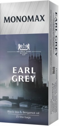 Чай Мономах Earl Grey Эрл Грей черный с бергамотом 25*2г. Харків. фото 1 Чай Мономах Earl Grey Эрл Грей черный с бергамотом 25*2г. Харків. фото 1