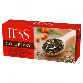 Чай Tess черный Goldberry 25*1,5г (24). Харьков. фото 1 Чай Tess черный Goldberry 25*1,5г (24). Харьков. фото 1