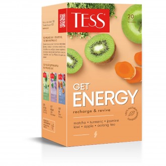 Чай TESS Get Energy зеленый 20*1,5г (10). Харків. фото 1 Чай TESS Get Energy зеленый 20*1,5г (10). Харків. фото 1