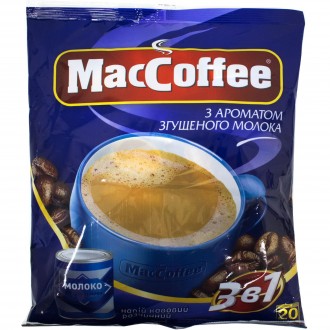 Кофейный напиток MacCoffee 3 в 1 "Сгущеное молоко" растворимый 18г*20шт. (25). Харьков. фото 1 Кофейный напиток MacCoffee 3 в 1 "Сгущеное молоко" растворимый 18г*20шт. (25). Харьков. фото 1