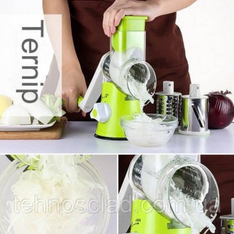 Овочерізка мультислайсер Tabletop Drum Grater Kitchen Master Терка для овочів та. Кам'янське. фото 1 Овочерізка мультислайсер Tabletop Drum Grater Kitchen Master Терка для овочів та. Кам'янське. фото 1