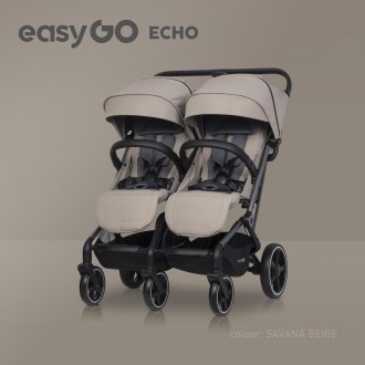 Коляска для двойни Euro-Cart Echo 2024 EGECB24-02, beige, бежевый. Киев. фото 1 Коляска для двойни Euro-Cart Echo 2024 EGECB24-02, beige, бежевый. Киев. фото 1