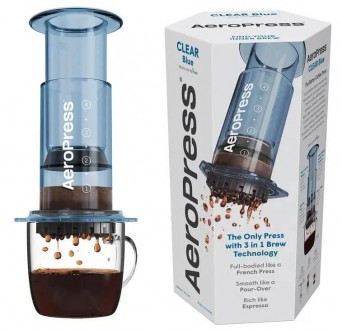 Аэропресс для приготовления кофе, AeroPress Clear Blue
Аэропресс - это идеальное. . фото 3