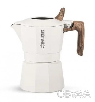 Кофеварка гейзерного типа MHW-3BOMBER Double Valve Moka Pot 1 cup, для кофе, Бел. . фото 1