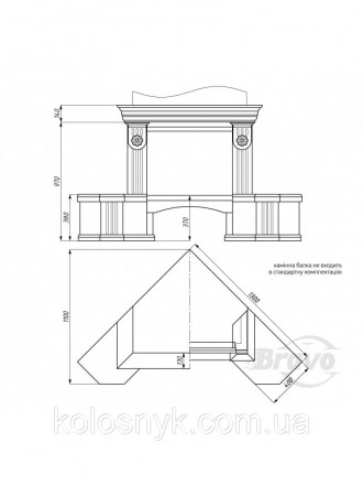Каминная облицовка БРАВО Болония предназначена для того, чтоб придать вашей топк. . фото 4