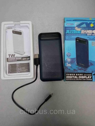 Повербанк (універсальна мобільна батарея) Remax RPP-520 Blue на 10000 mAh (мА·го. . фото 3