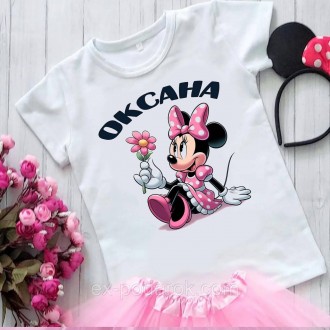 Стильная футболка с Минни Маусом Minnie Mouse именная. Чернигов. фото 1 Стильная футболка с Минни Маусом Minnie Mouse именная. Чернигов. фото 1