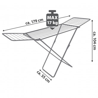 Сушилка для белья Casa Si Kolibri имеет рабочую поверхность 18 метров, что хвата. . фото 5