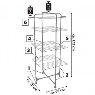 Вертикальная ориентация сушилки Casa Si Exo 4 позволяет сэкономить много простра. . фото 5