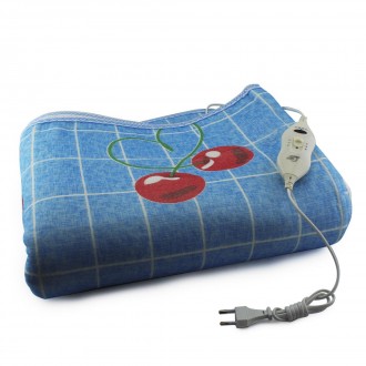 Электропростынь electric blanket 150*160 вишня, синий фон. Одеса. фото 1 Электропростынь electric blanket 150*160 вишня, синий фон. Одеса. фото 1