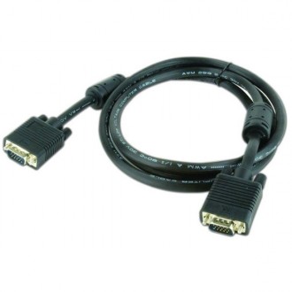 Кабель Cablexpert VGA-VGA (M/M) HD15M/HD15M з двома феритовими кільцями - це над. . фото 3