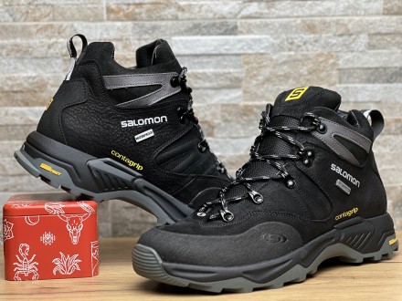 Спортивные кожаные ботинки, кроссовки термо Salomon Contagrip Gore-Tex
Salomon― . . фото 8