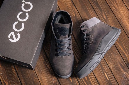 Зимові шкіряні спортивні черевики, кросівки на хутрі Nubuck Grey
Міцний верх із . . фото 2