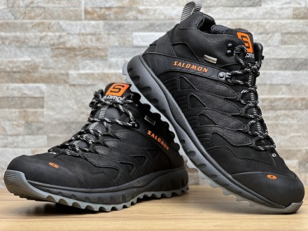 Кросівки зимові шкіряні Salomon Dragon Skin Winter Black
Salomon ― це високотехн. . фото 2