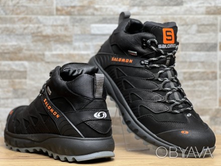 Кросівки зимові шкіряні Salomon Dragon Skin Winter Black
Salomon ― це високотехн. . фото 1