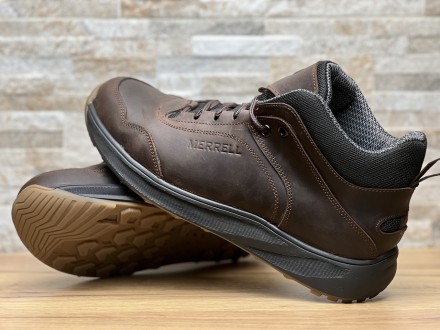 Кросівки термо чоловічі шкіряні Merrell Urban Gore-Tex Brown
Міцний верх із нату. . фото 3