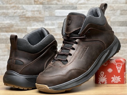 Кросівки термо чоловічі шкіряні Merrell Urban Gore-Tex Brown
Міцний верх із нату. . фото 6