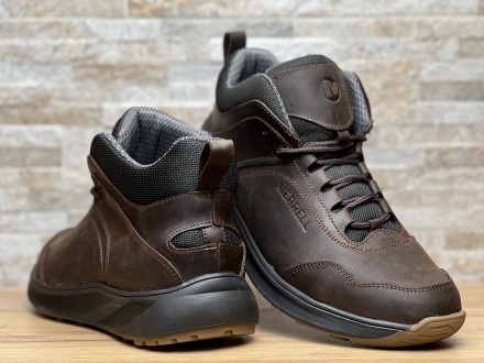 Кросівки термо чоловічі шкіряні Merrell Urban Gore-Tex Brown
Міцний верх із нату. . фото 2