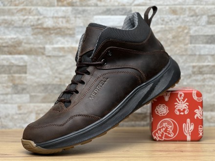 Кросівки термо чоловічі шкіряні Merrell Urban Gore-Tex Brown
Міцний верх із нату. . фото 5