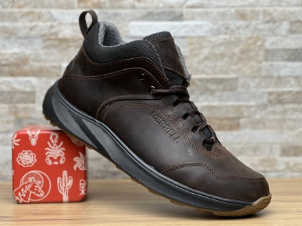 Кросівки термо чоловічі шкіряні Merrell Urban Gore-Tex Brown
Міцний верх із нату. . фото 9