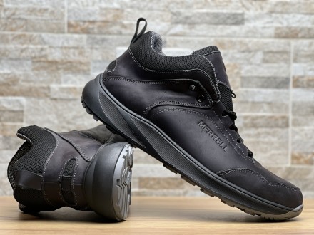 Кроссовки термо мужские кожаные Merrell Urban Gore-Tex Black
Прочный верх из нат. . фото 2