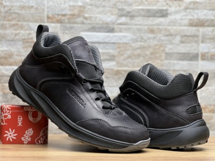 Кроссовки термо мужские кожаные Merrell Urban Gore-Tex Black
Прочный верх из нат. . фото 4