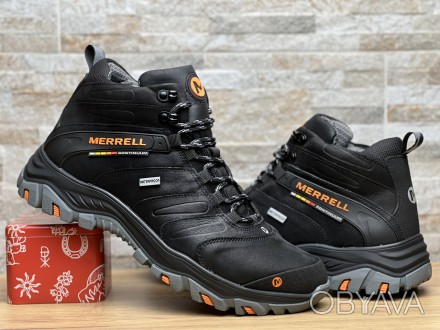 Кросівки шкіряні зимові Merrell Trekking Waterproof GTX
Спортивні шкіряні череви. . фото 1