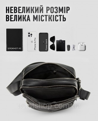 Сумка чоловіча шкіряна через плече Tiding Bag TM-65330
 
Характеристики:
	Матері. . фото 8