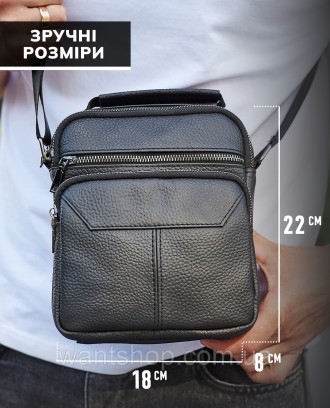 
Чоловіча сумка-барсетка через плече шкірянаTiding Bag TM-24974
 
Характеристики. . фото 5