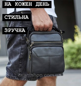 
Чоловіча сумка-барсетка через плече шкірянаTiding Bag TM-24974
 
Характеристики. . фото 10