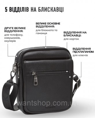 
 
Сумка-барсетка чоловіча шкіряна Tiding Bag TM-47830
 
Характеристики:
	Матері. . фото 4