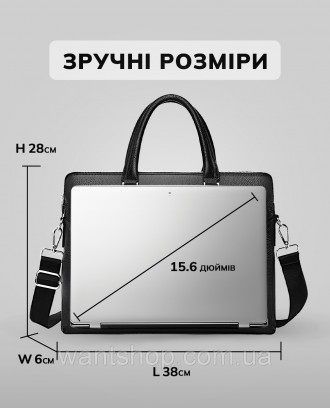 
 
Мужская кожаная сумка портфель для ноутбука черная Tiding Bag TM-66198
 
Хара. . фото 5