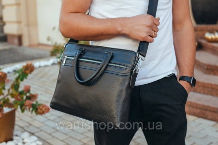 
 
Мужская кожаная сумка портфель для ноутбука черная Tiding Bag TM-66198
 
Хара. . фото 10