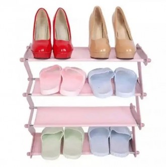 Полка стойка органайзер Amazing Shoe Rack для обуви - 4 полки на 8 пар обуви. По. . фото 3