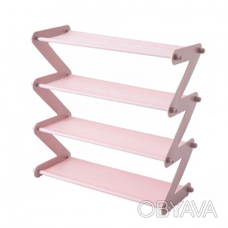 Полка стойка органайзер Amazing Shoe Rack для обуви - 4 полки на 8 пар обуви. По. . фото 1