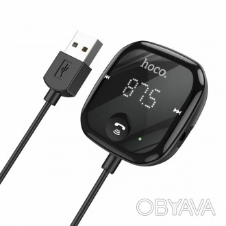 
Bluetooth ресивер HOCO E65 Unity car BT FM transmitter Black Відчуйте свободу б. . фото 1