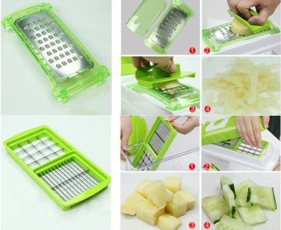 Овочерізка Найсер Дайсер Плюс (Nicer Dicer Plus) Функціонал: Овочерізка Найсер Д. . фото 6