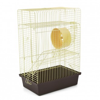Клетка для хомяка "Хомяк 4"(330х230х480) мм краска коричневая. Ровно. фото 1 Клетка для хомяка "Хомяк 4"(330х230х480) мм краска коричневая. Ровно. фото 1